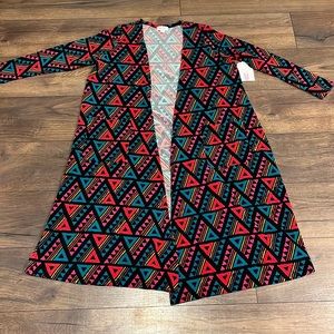 NWT Lularoe Sarah size medium black and pink